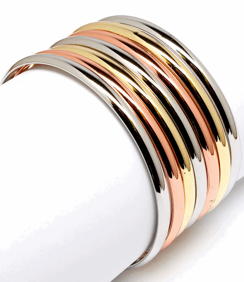 Tri Color Bangle Set